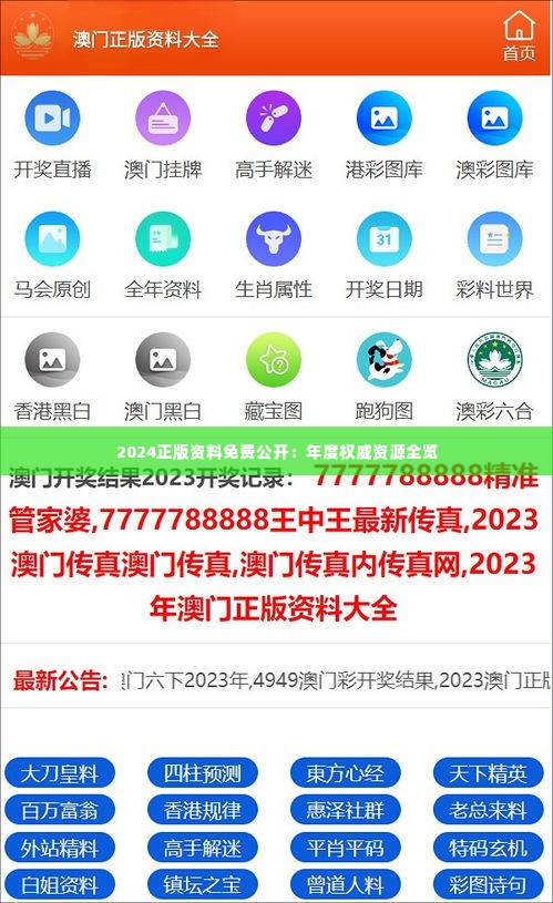 2024正版資料免費(fèi)公開，獲取優(yōu)質(zhì)資源的全新途徑，優(yōu)質(zhì)資源獲取新途徑，2024正版資料免費(fèi)公開